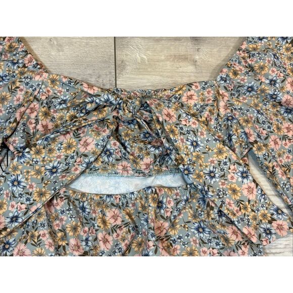 Originality floral mini dress keyhole size XS - Picture 9 of 12